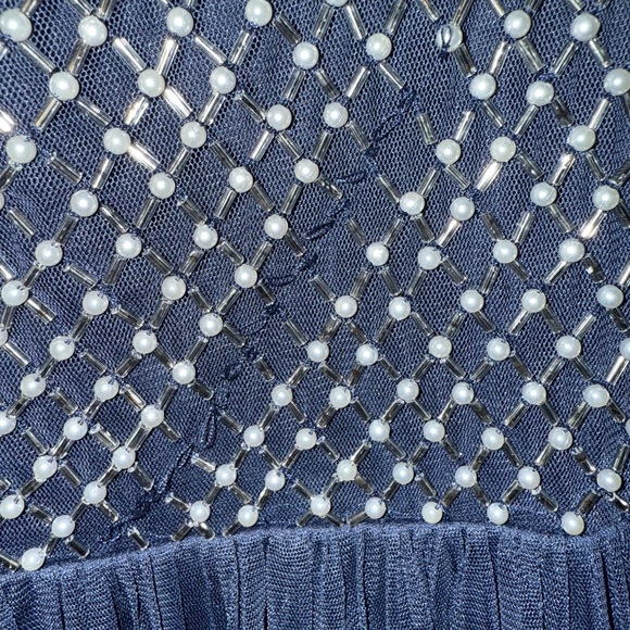 Adrianna Papell Long Mesh Embellished Gown - Picture 4 of 16